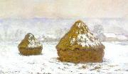 Grainstack, White Frost Effect Claude Monet